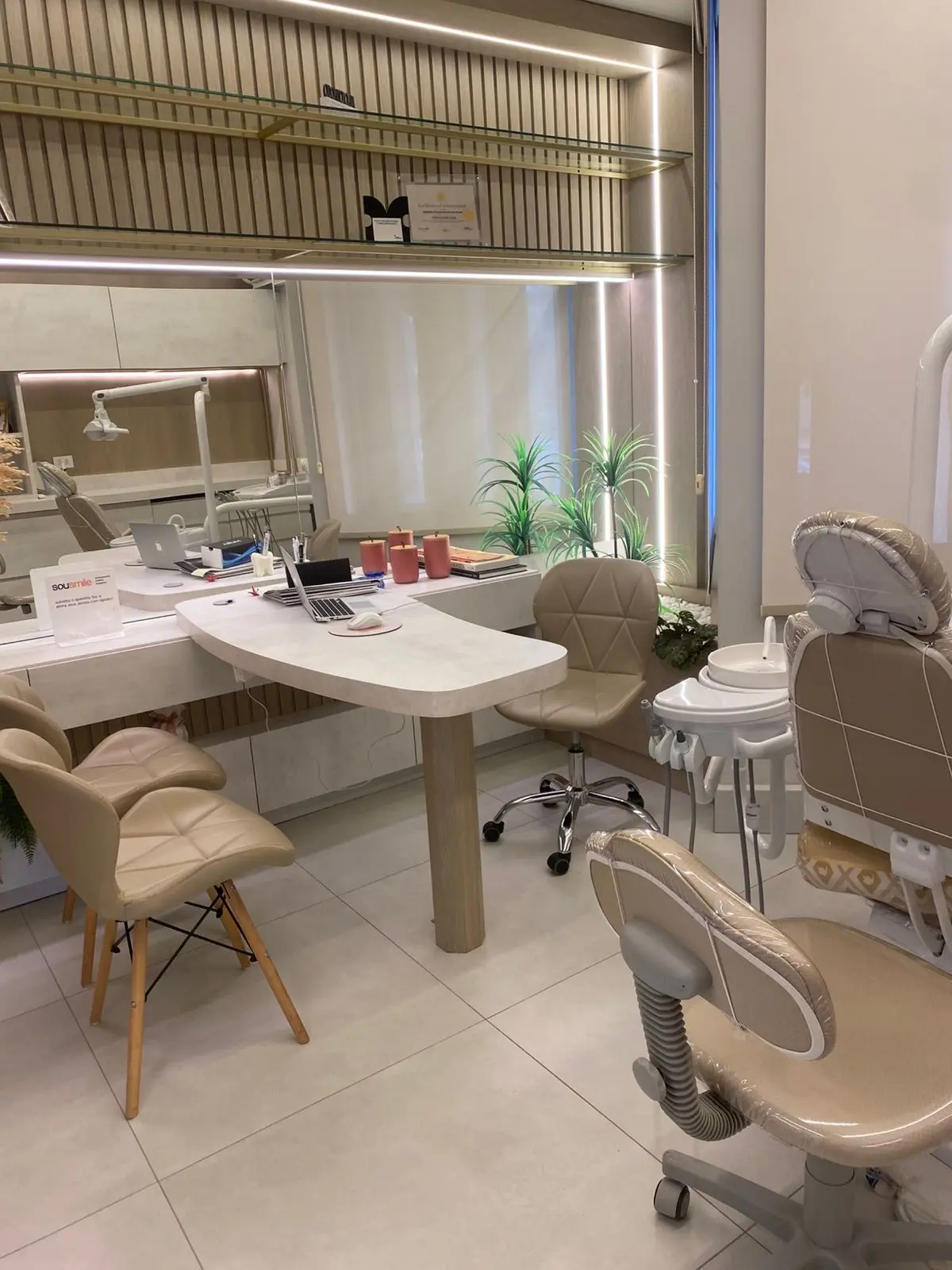 Interior do consultório odontológico da Dra. Maria Rita Gasparello